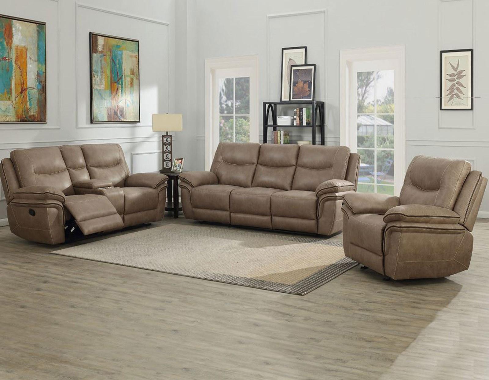 Steve Silver Isabella Manual Reclining Sofa in Sand Steve Silver 2