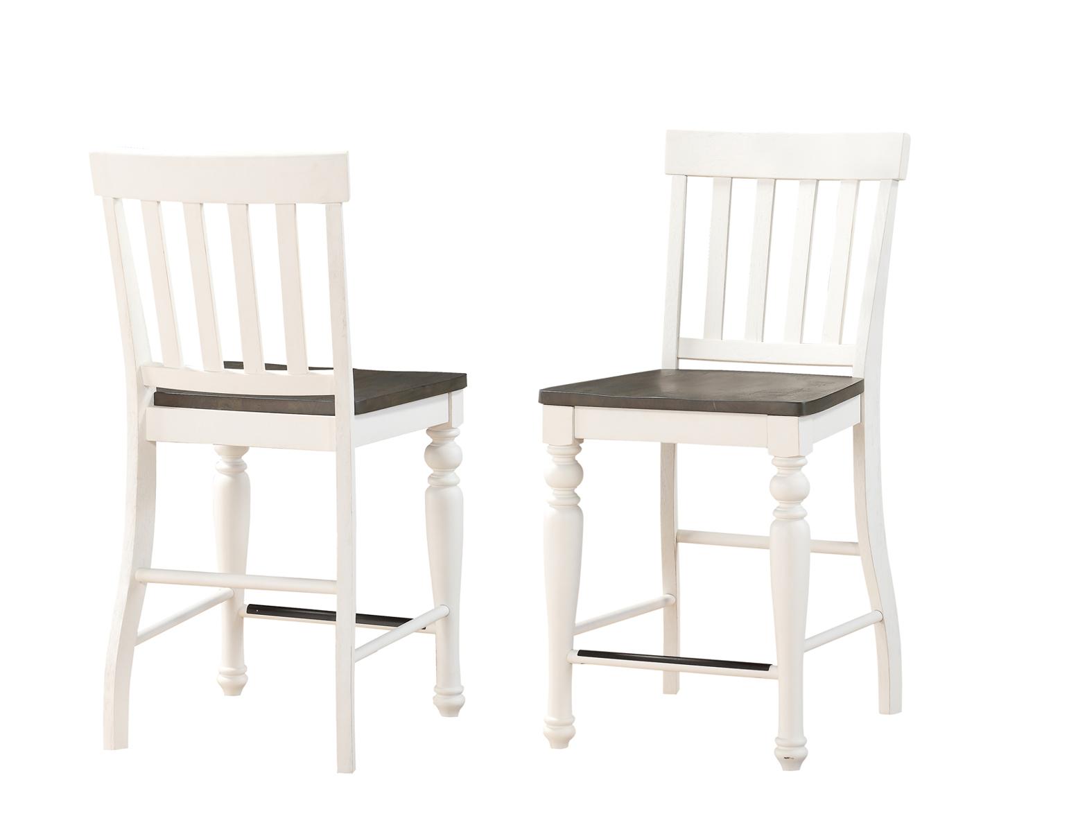 Steve Silver Joanna Counter Chair in Two-tone Ivory and Mocha (Set of 2) Steve Silver 2