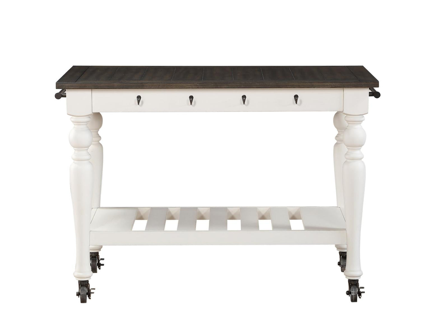 Steve Silver Joanna Kitchen Cart in Two-tone Ivory and Mocha Steve Silver 2