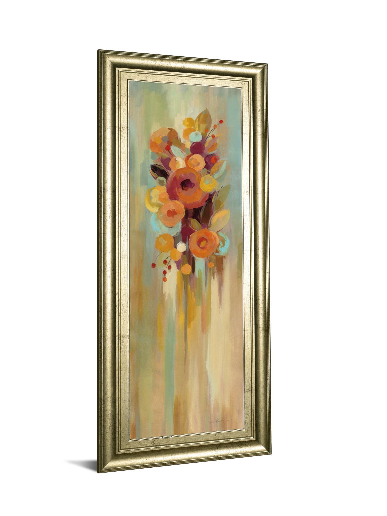 Tall Autumn Flowers I By Silvia Vassileva - Light Brown Classy Art