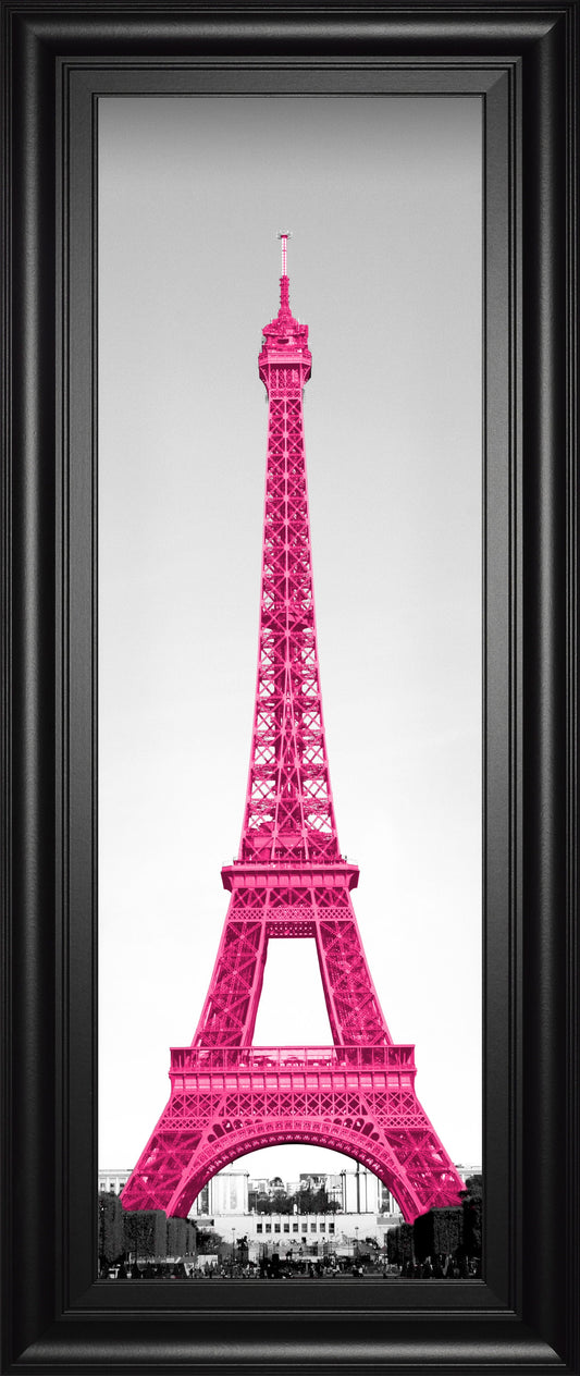 Pretty In Paris By Emily Navas - Framed Print Wall Art - Pink Classy Art