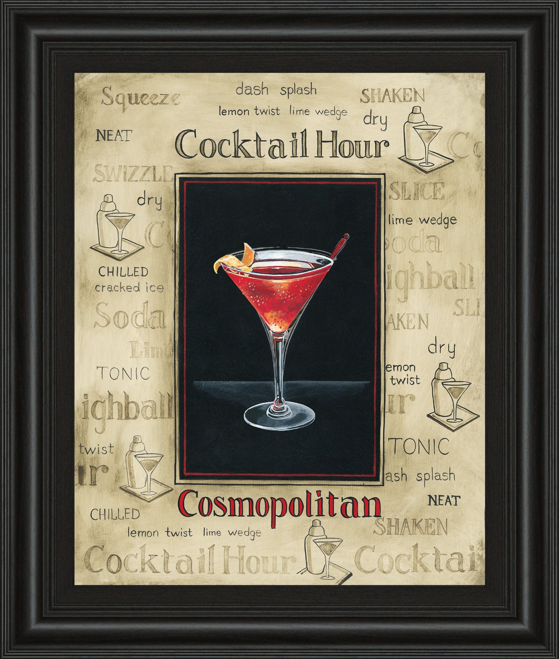 Cosmopolitan By Gregory Gorham - Framed Print Wall Art - Red Classy Art