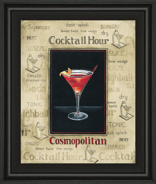 Cosmopolitan By Gregory Gorham - Framed Print Wall Art - Red Classy Art