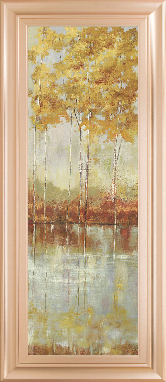 Reflections I By Allison Pearce - Framed Print Wall Art - Yellow Classy Art