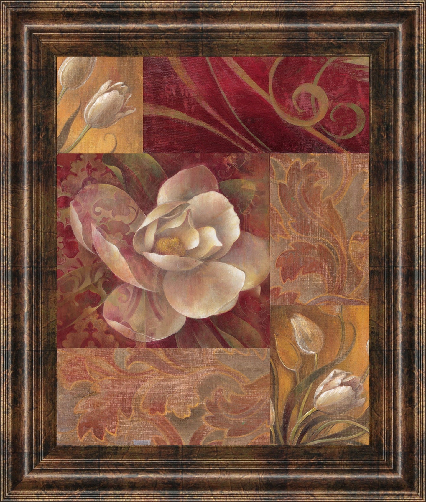 Variety Of Style I By Elaine Vollherbst-Lane - Framed Print Wall Art - Red Classy Art