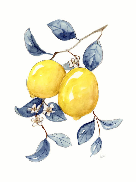 Framed - Odyssey Lemons I By Nan - Yellow Classy Art