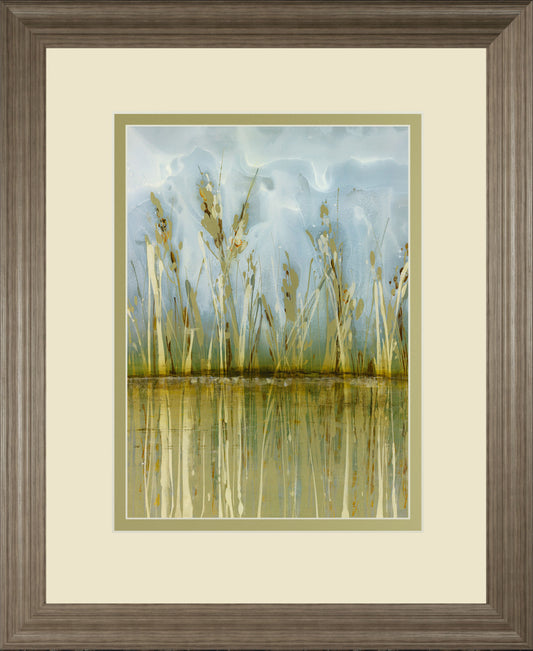 Allure By Hollack - Framed Print Wall Art - Blue Classy Art