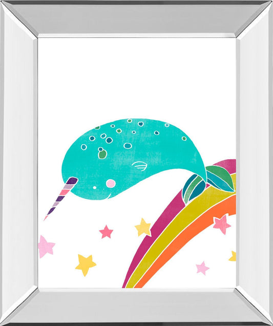 Happy Narwals II By June Erica Vess - Light Blue Classy Art