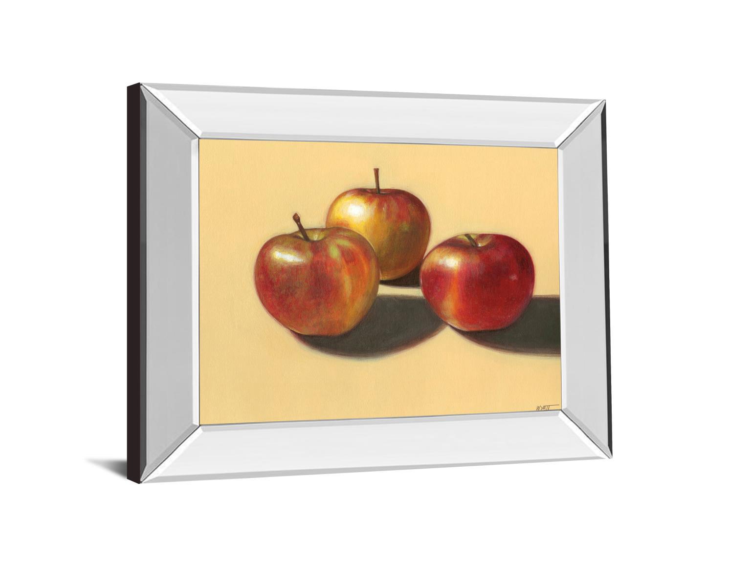 Red Apples - Mirror Framed Print Wall Art - Red Classy Art