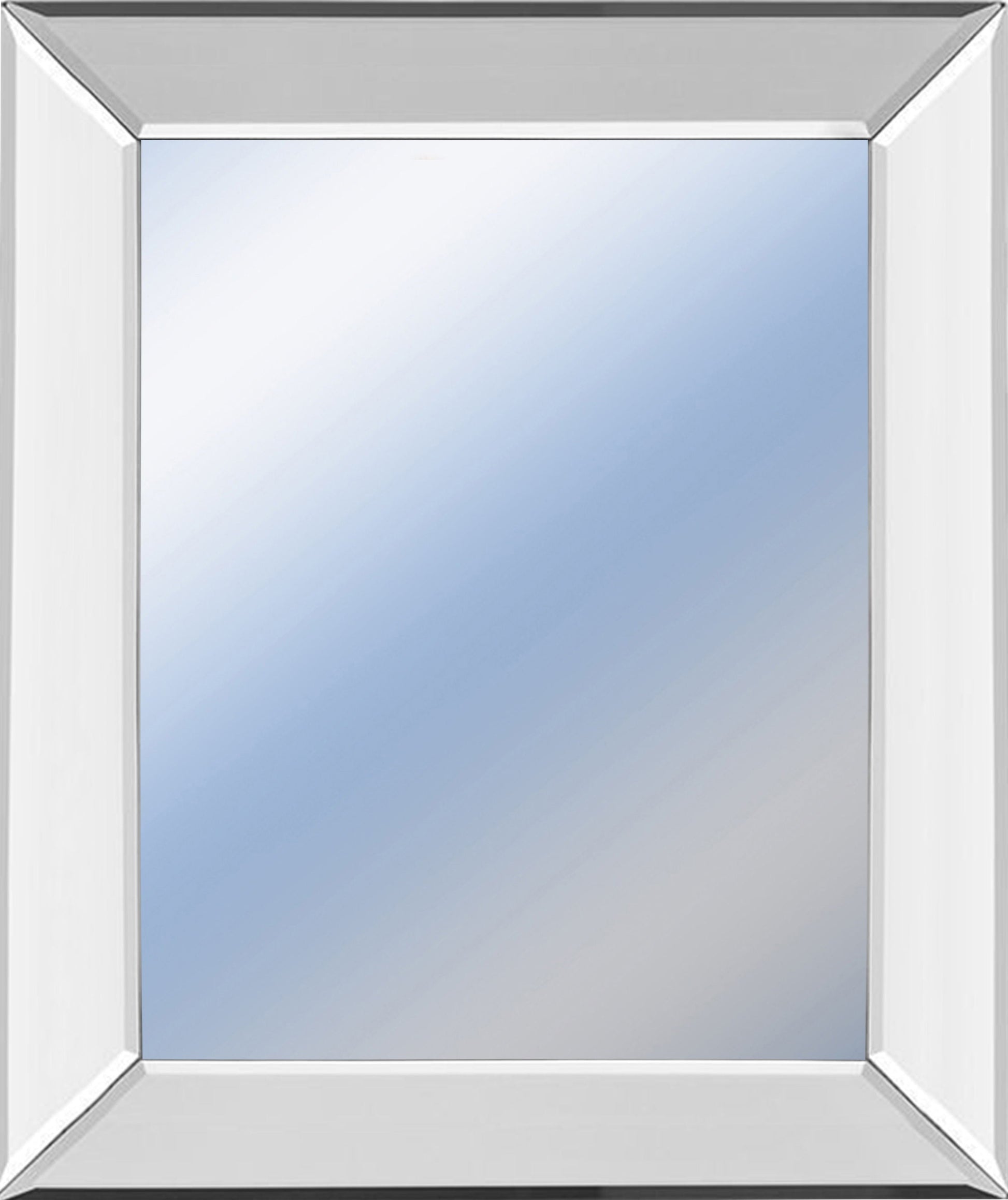 22x26 Decorative Framed Wall Mirror By Classy Art Mirror - White Classy Art