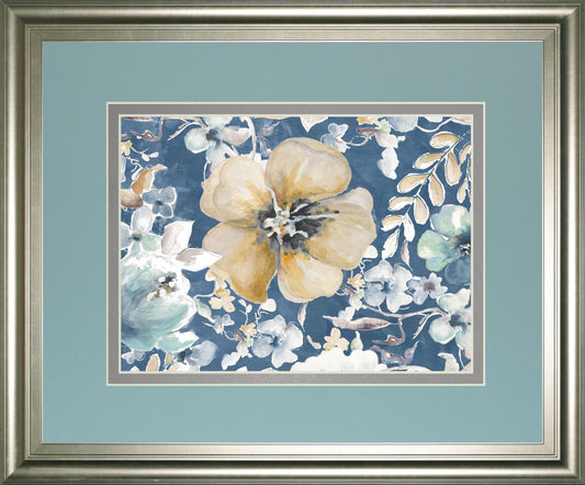 34x40 Indigo Beautiful I By PatriciaPinto - Light Blue Classy Art