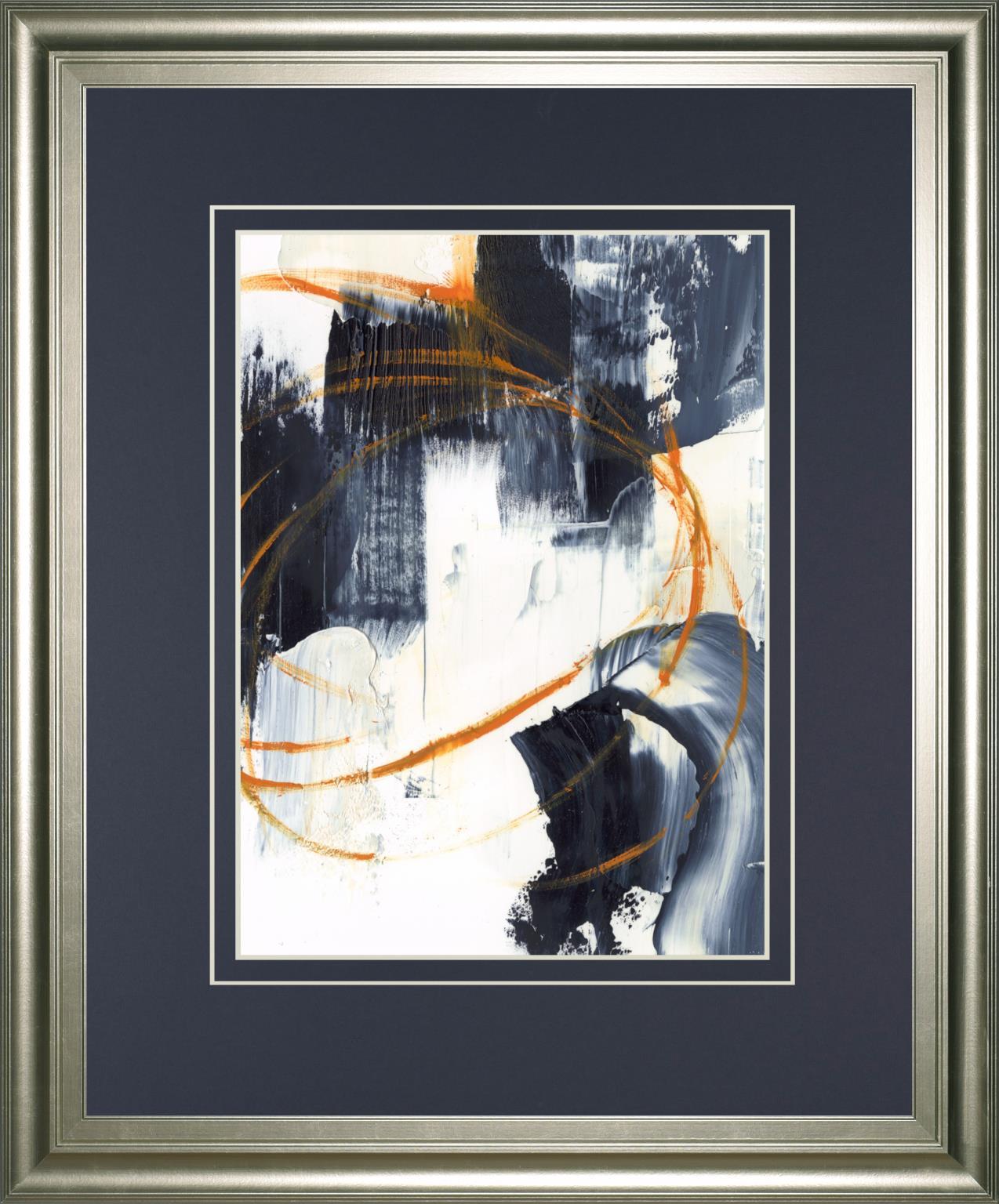 34x40 Orange Rind II By Ethan Harper - Dark Gray Classy Art