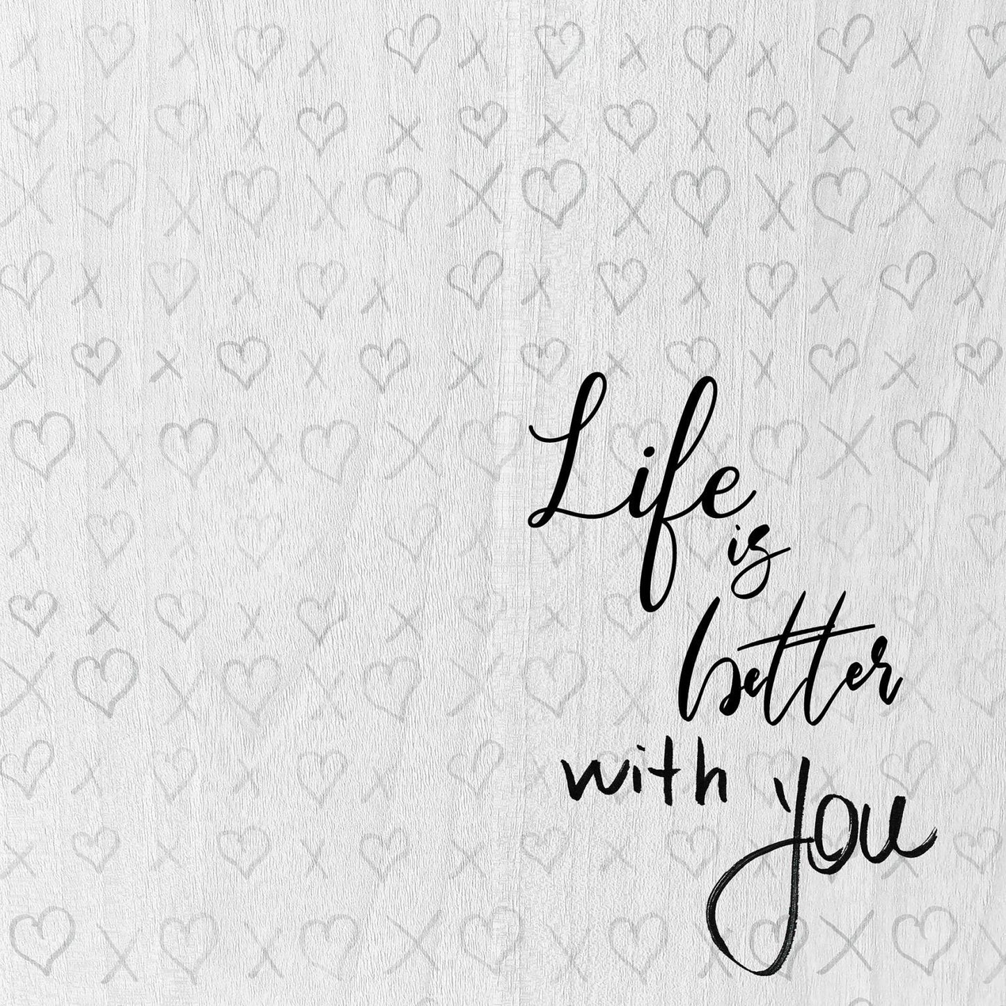 Framed Small - Life Is Better By Daniela Santiago - Pearl Silver Classy Art