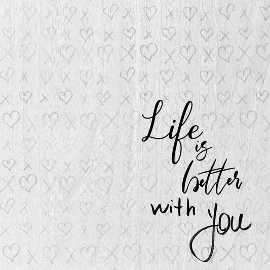 Life Is Better By Daniela Santiago - Silver - Pearl Silver Classy Art