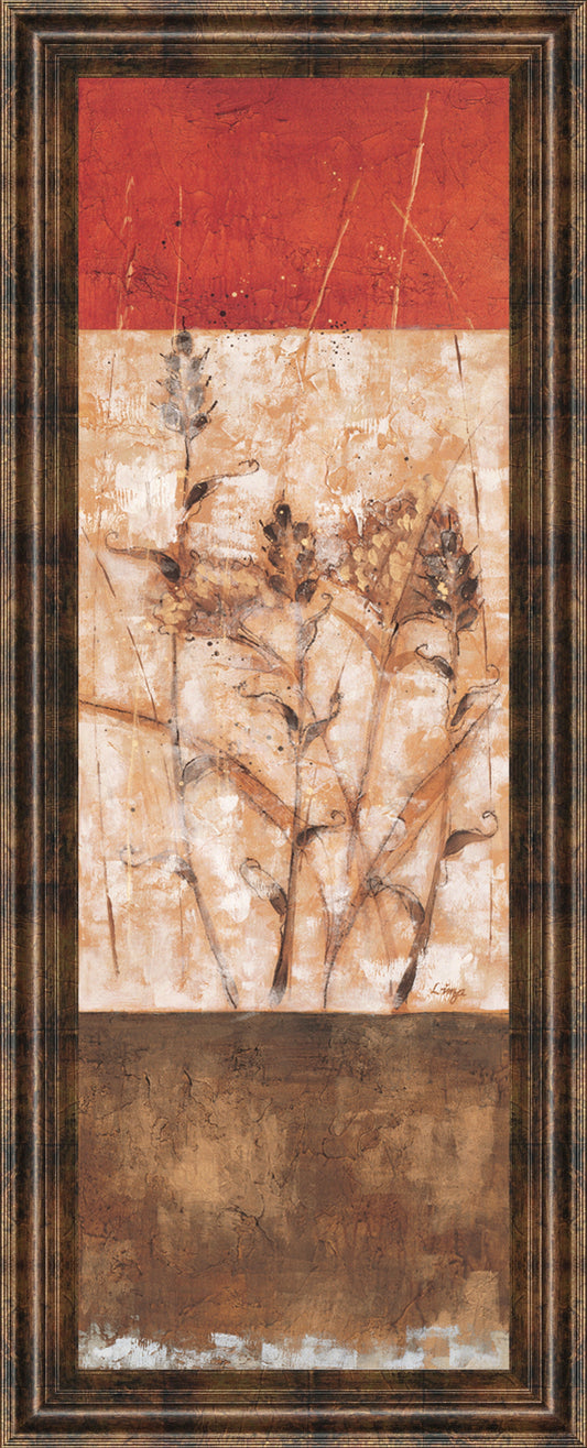 Fresco I By Loretta Linza - Framed Print Wall Art - Beige Classy Art