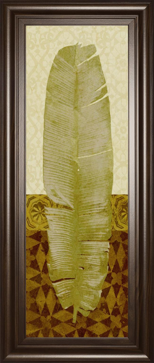 18x42 Tropical Frond I By Alonzo Saunders - Green Classy Art