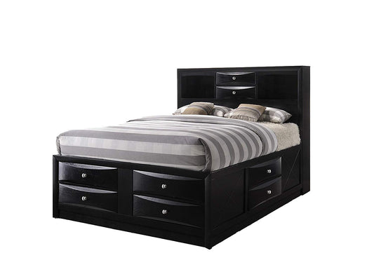 Acme Ireland Full Storage Bed in Black 21620F ACME East