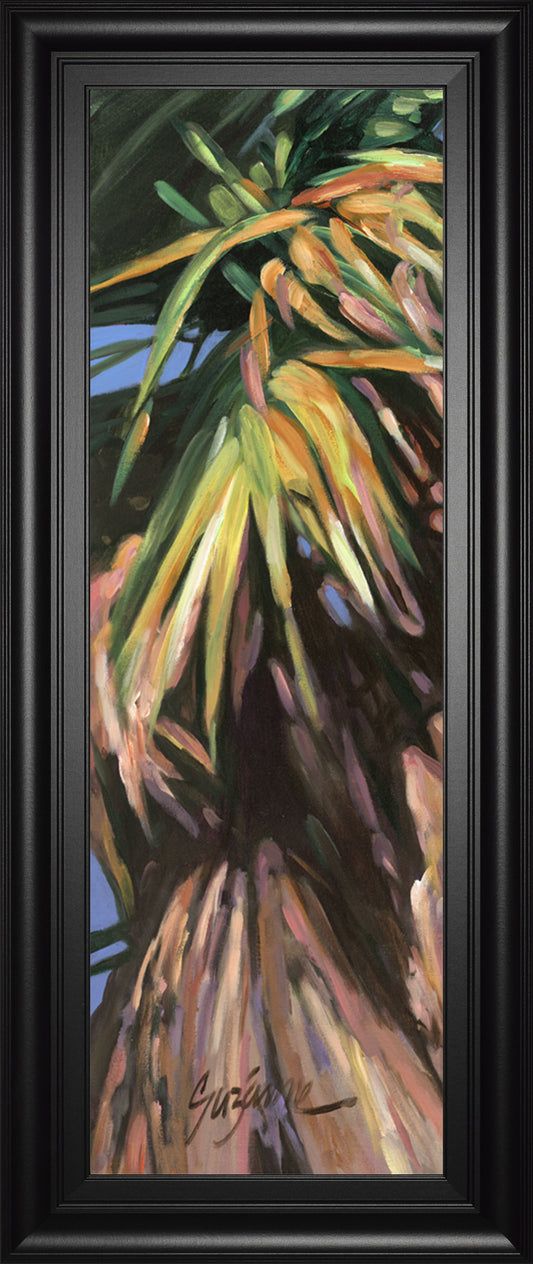 Wild Palm I By Suzanne Wilkins - Framed Print Wall Art - Green Classy Art