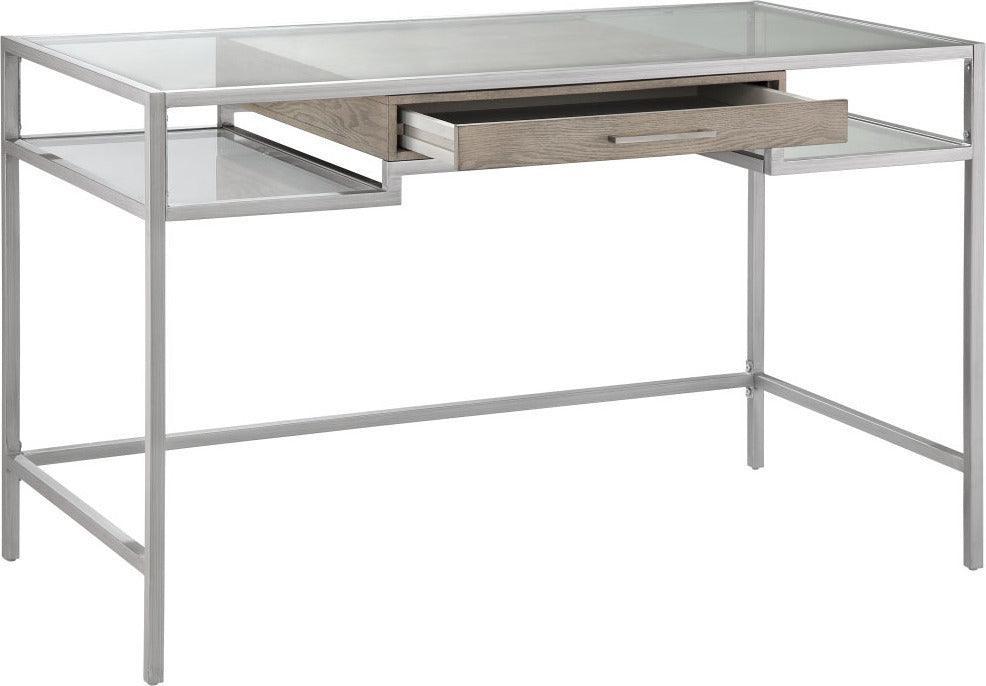 Adela Writing Desk Antique Silver Olliix.com