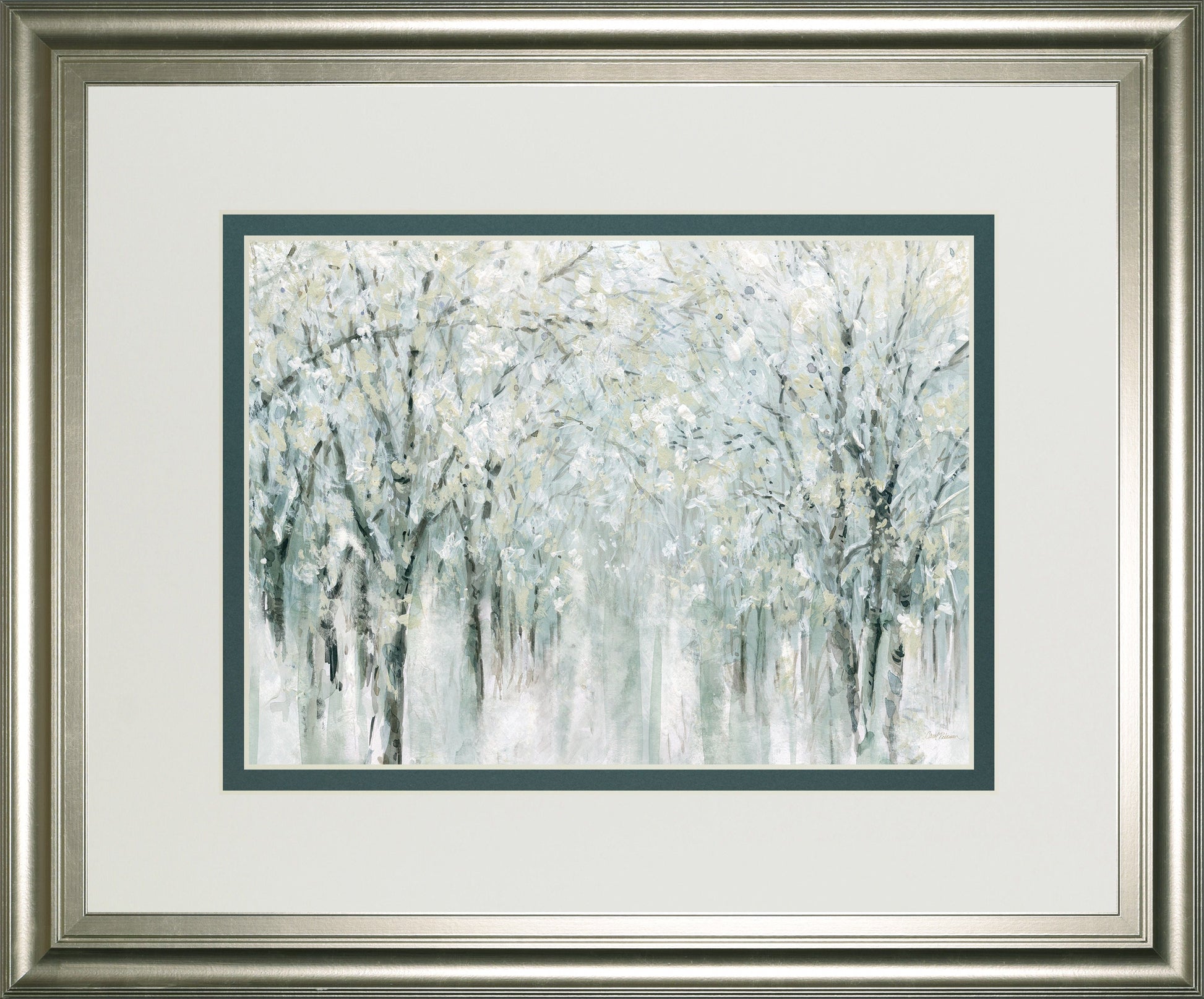 Winter Mist By Carol Robinson - Framed Print Wall Art - White Classy Art