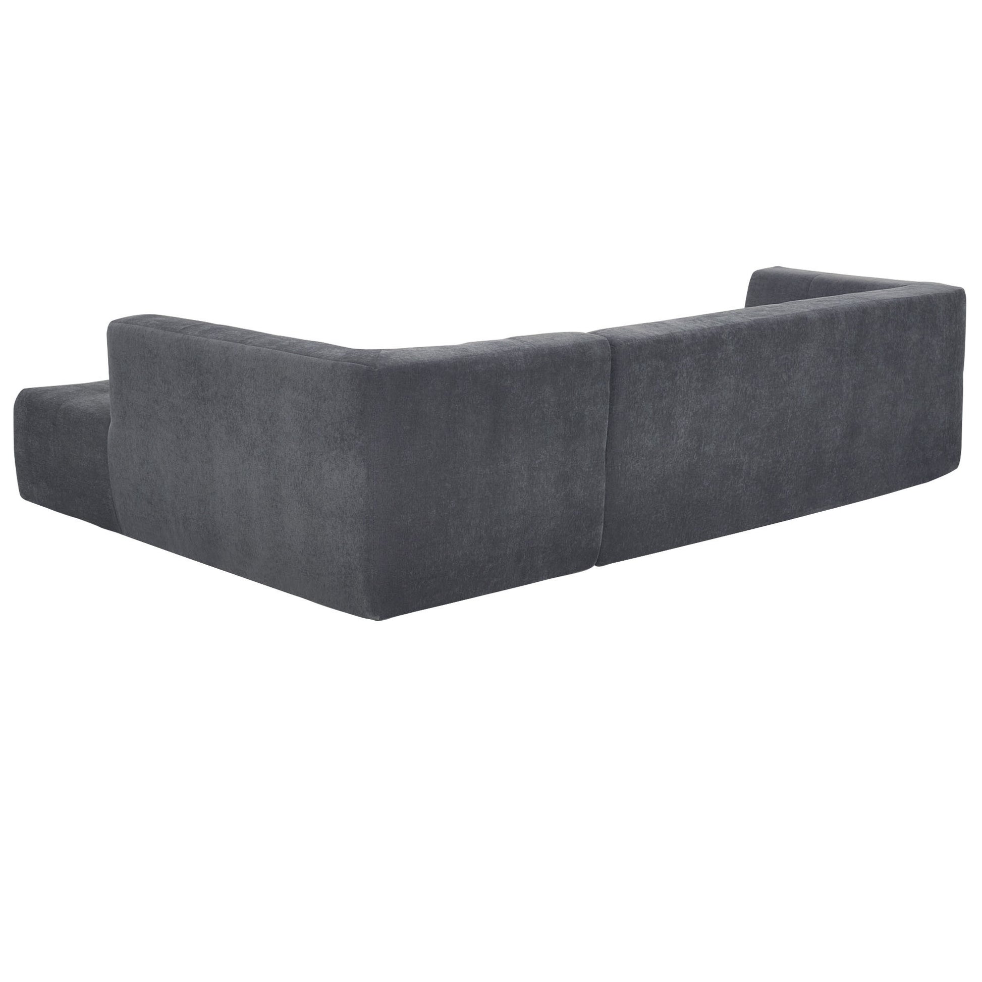 110.2”x72.8" Modular Modular Combination Living Room Sofa Set, Modern Minimalist Sofa, Living Room Upholstered Sofa Bed, Bedroom, 3pcs Computer Free Combination, L-Shaped,Dark Grey House to Home Furnishings LLC