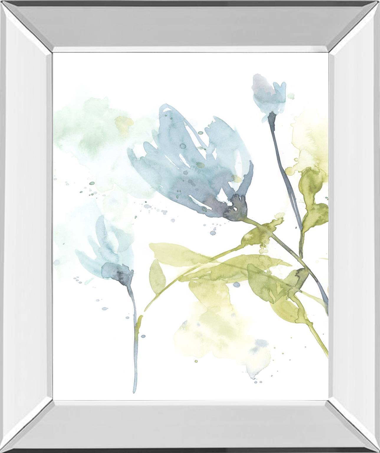 Cerulean Splash I By Jennifer Goldberger - Light Blue Classy Art