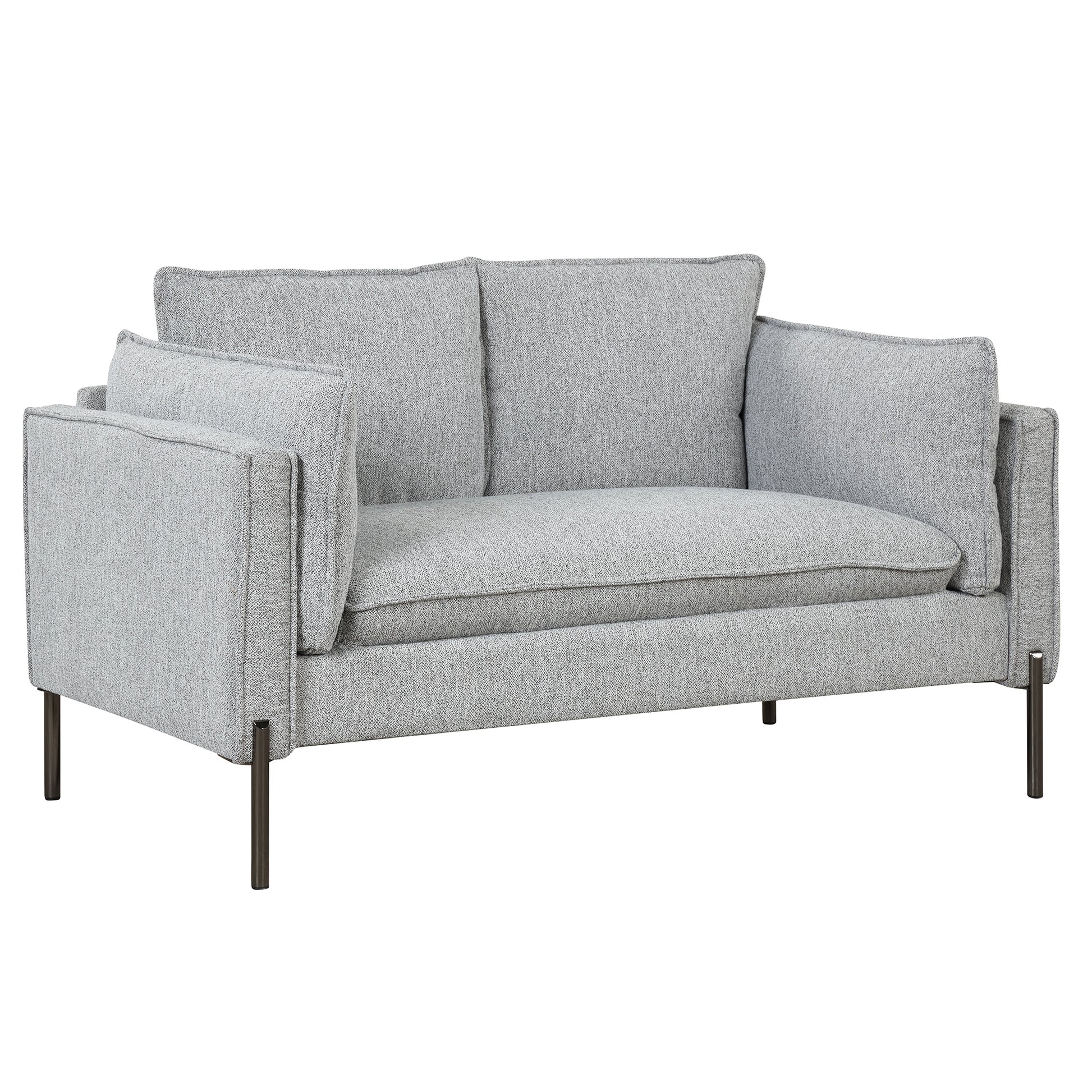 56" Modern Style Sofa Linen Fabric Loveseat Small Love Seats Couch for Small Spaces,Living Room,Apartment House to Home Furnishings LLC