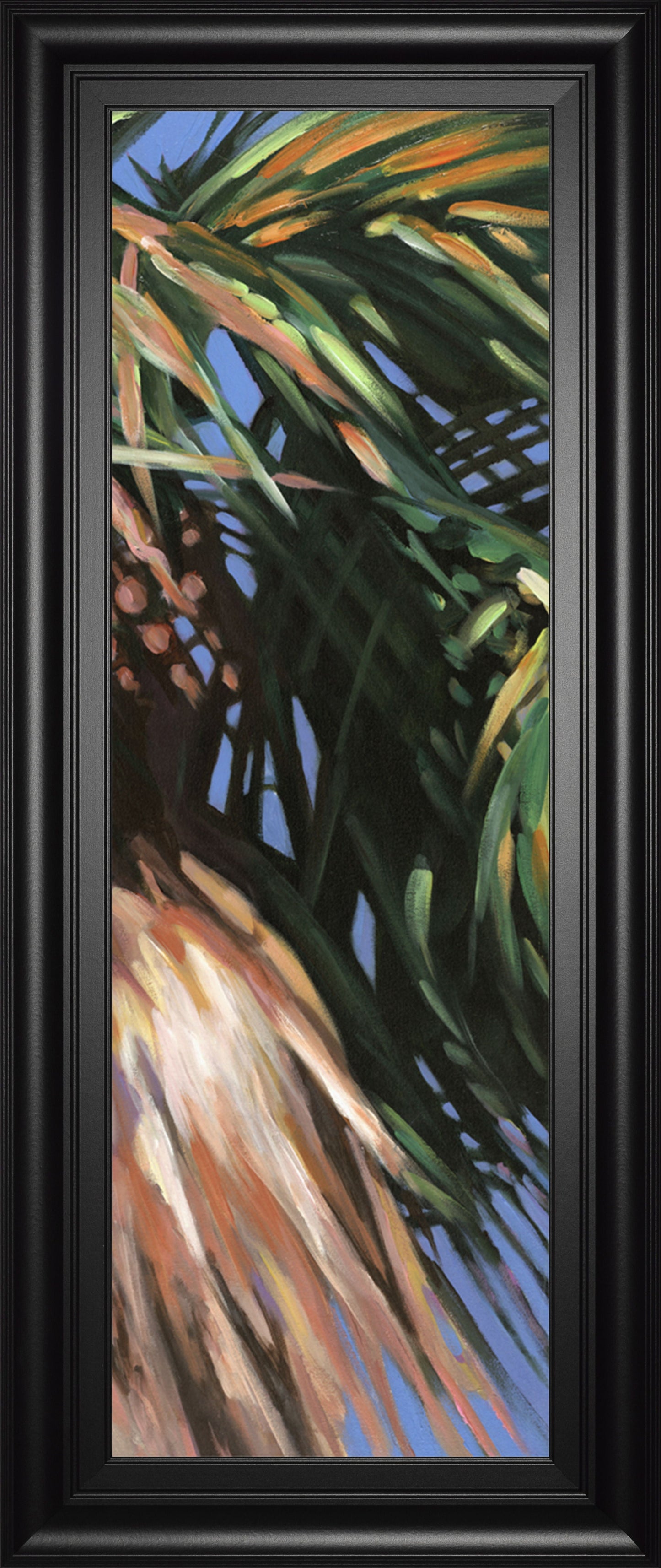 Wild Palm Il By Suzanne Wilkins - Framed Print Wall Art - Green Classy Art