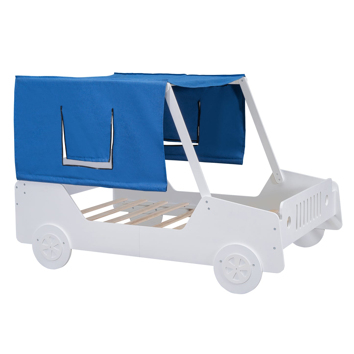 Full Size Car Shaped Bed with Tents,White House to Home Furnishings LLC