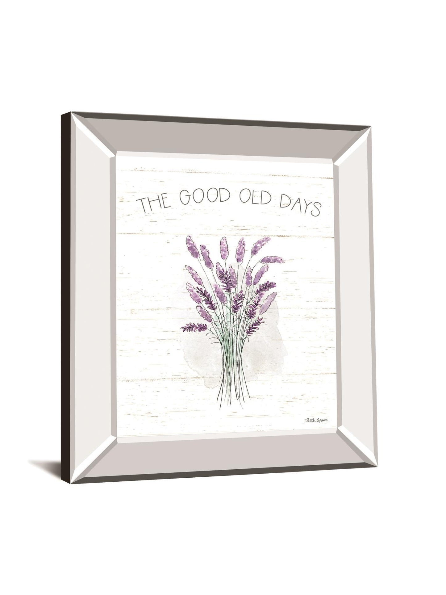 Farmhouse Cotton VII By Beth Grove - Mirror Framed Print Wall Art - White Classy Art