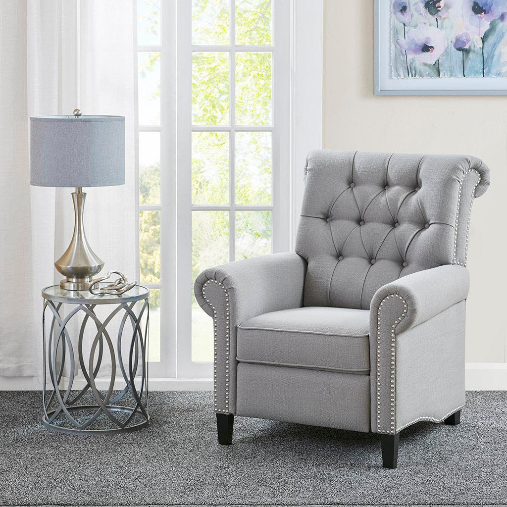 Aidan Push Back Recliner Gray Olliix.com