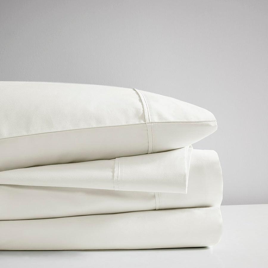 Allergen Barrier 300 Thread Count Cotton Sheet Set Twin Aqua Olliix.com