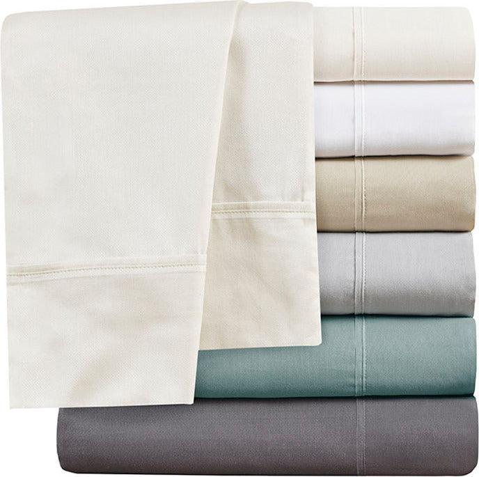 Allergen Barrier 300 Thread Count Cotton Sheet Set Twin Aqua Olliix.com