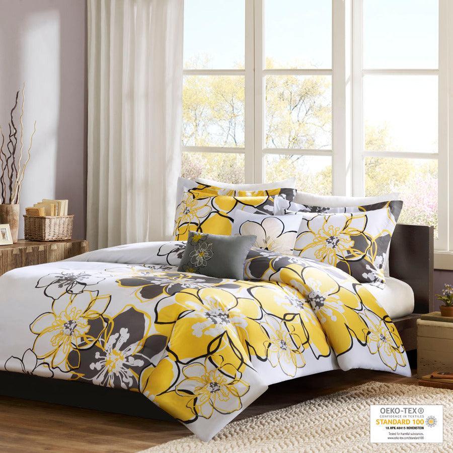 Allison 26 " W Comforter Set Yellow Full/Queen Olliix.com