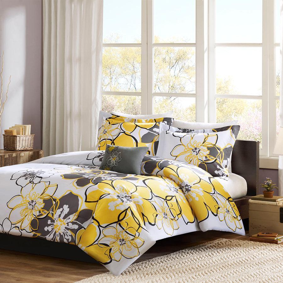 Allison 26 " W Comforter Set Yellow Full/Queen Olliix.com