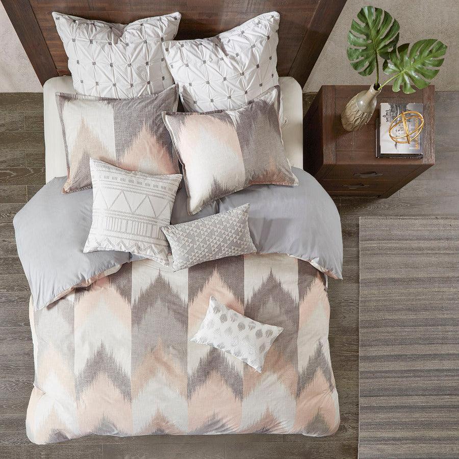 Alpine Cotton Comforter Mini Set Blush Full/Queen Olliix.com