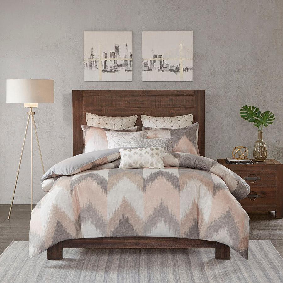 Alpine Cotton Comforter Mini Set Blush Full/Queen Olliix.com