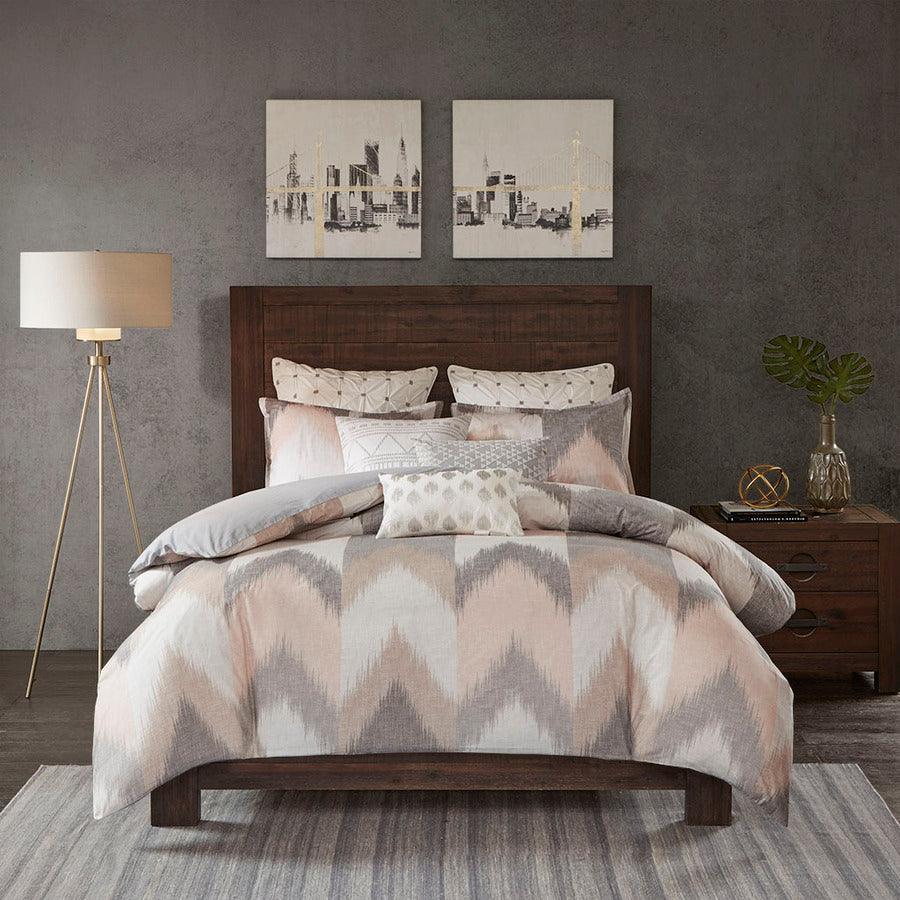 Alpine Cotton Comforter Mini Set Blush Full/Queen Olliix.com