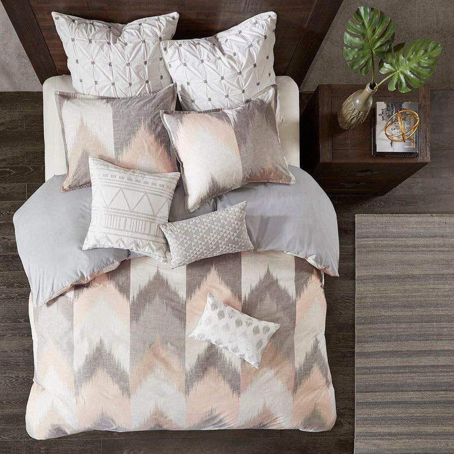 Alpine Full/Queen Cotton Duvet Cover Mini Set Blush Olliix.com