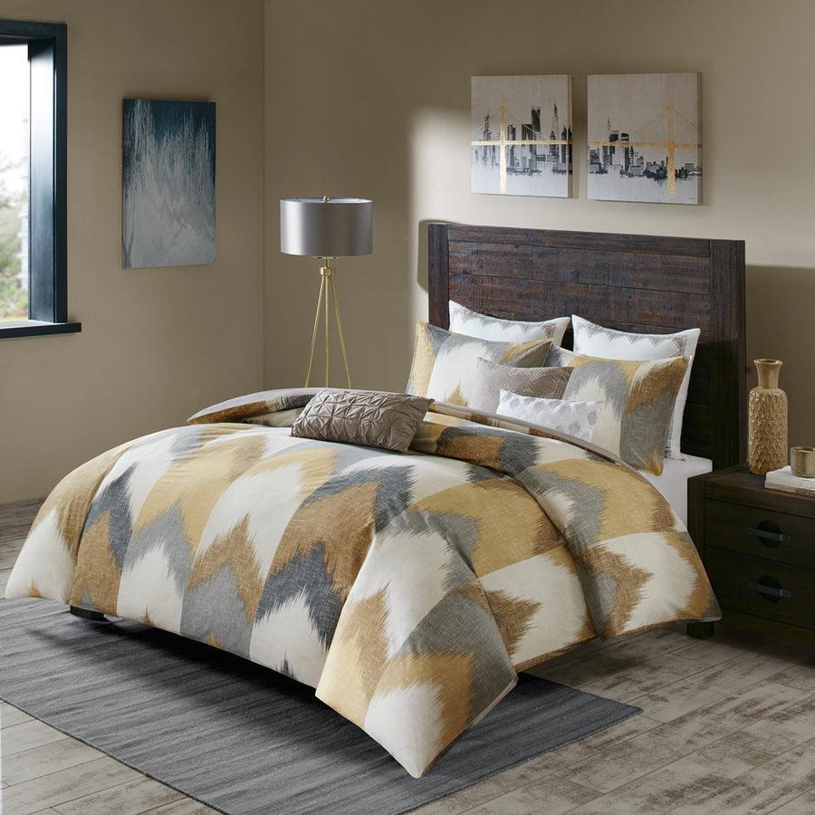 Alpine Full/Queen Cotton Duvet Cover Mini Set Yellow Olliix.com