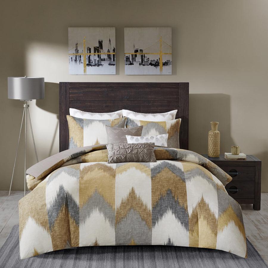 Alpine Full/Queen Cotton Duvet Cover Mini Set Yellow Olliix.com