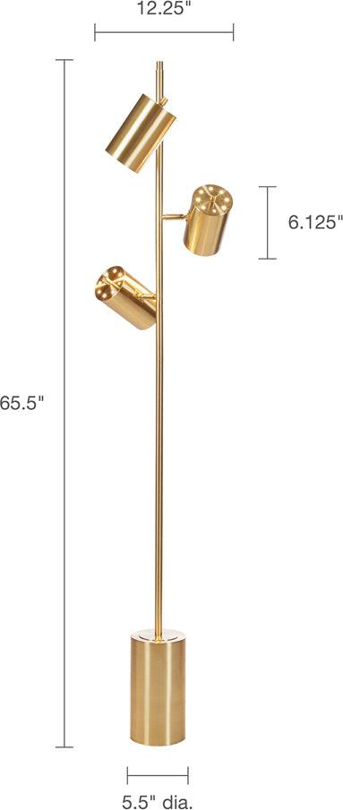 Alta Floor Lamp Gold Olliix.com