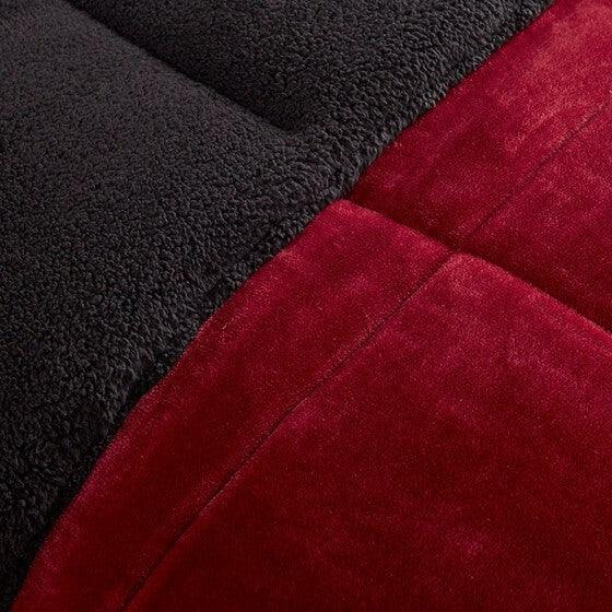 Alton Comforter  Full / Queen Red & Black Olliix.com