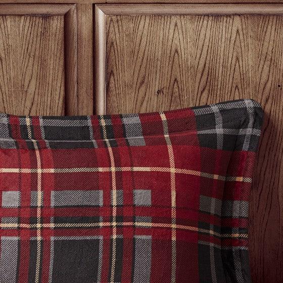 Alton Comforter  Full / Queen Red Plaid Olliix.com