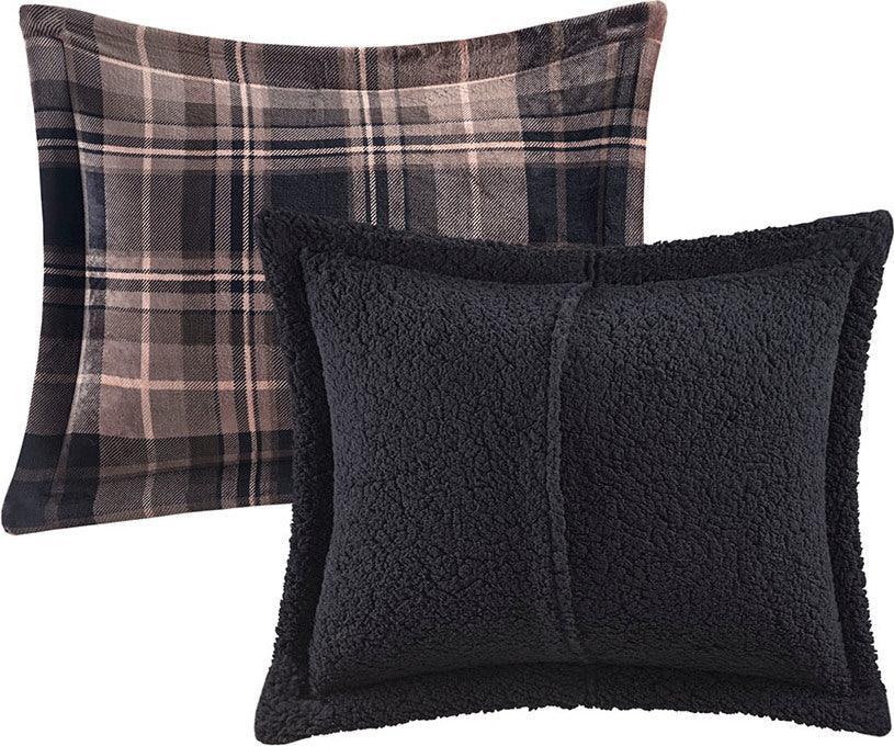 Alton King Lodge & Cabin Plush to Sherpa Down Alternative Comforter Set Brown & Olliix.com