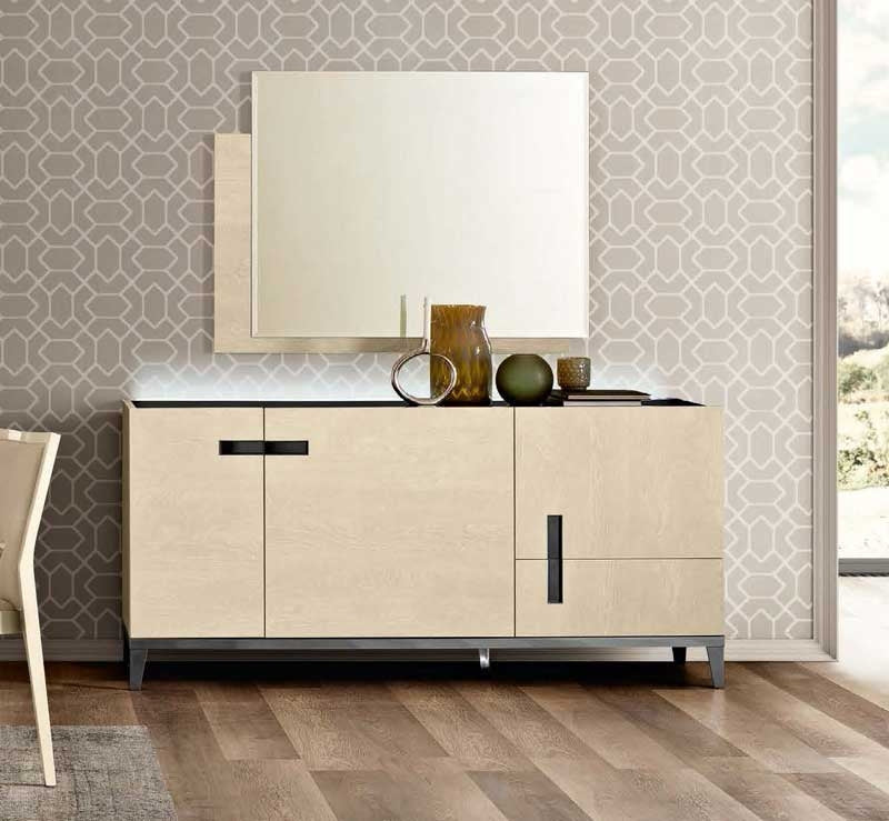 ESF Furniture - Ambra 3 Door Buffet in Ivory - AMBRA-3DOOR BUFFET ESF Furniture