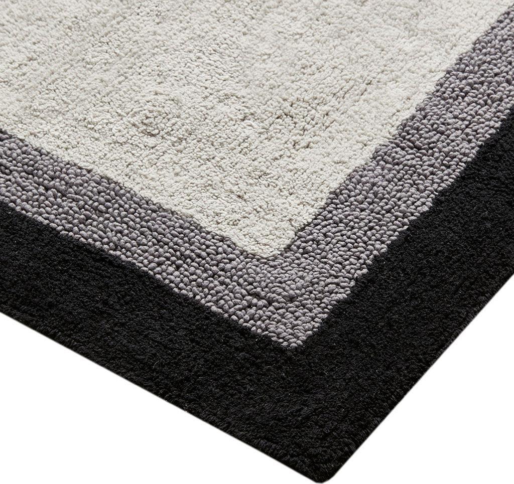 Amherst 20" Bath Rug Black Olliix.com