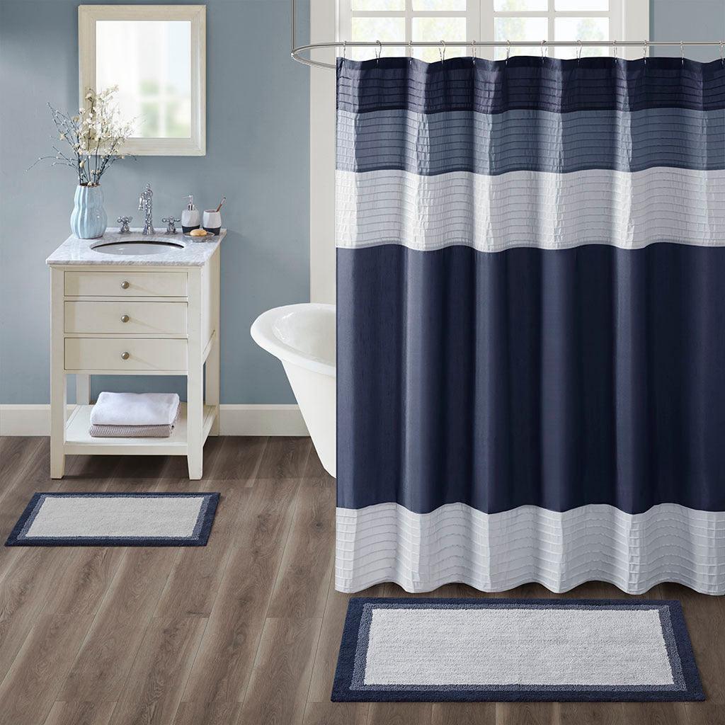 Amherst 24" Bath Rug Navy Olliix.com