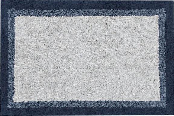 Amherst 27" Bath Rug Navy Olliix.com