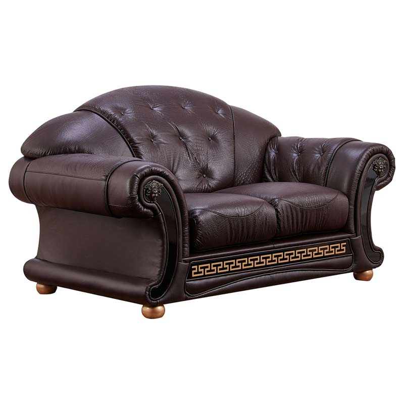 ESF Furniture - Apolo Loveseat in Brown - APOLOBROWNLOVESEAT ESF Furniture